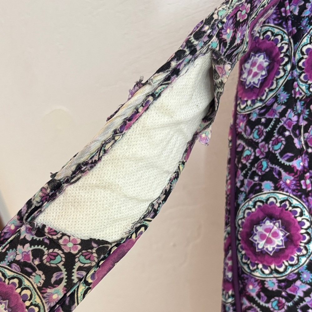 Vera Bradley Floral Purple Backpack As Is Condition VB9420 - Picture 6 of 11